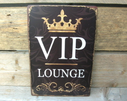 Metalen bord Vip Lounge